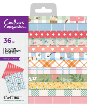 Crafter's Companion Kitchen Collection 6x6 Inch Paper Pad (CC-KC-PAD6) Crafter's Companion Kitchen Collection 6x6 Inch Paper Pad (CC-KC-PAD6)