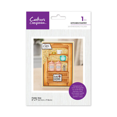 Crafter's Companion Kitchen Pantry 2D Embossing Folder (CC-KC-EF5-KIPA) Crafter's Companion Kitchen Pantry 2D Embossing Folder (CC-KC-EF5-KIPA)