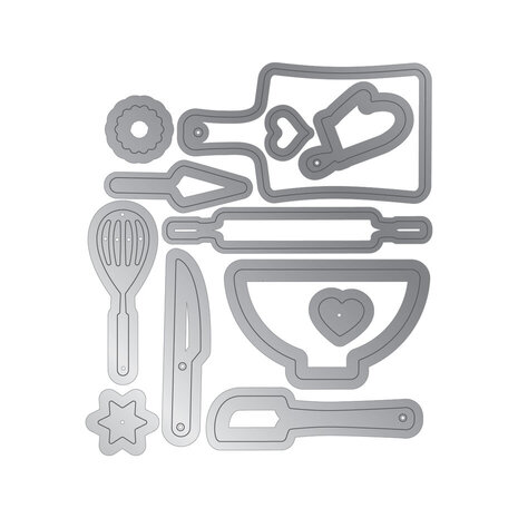 Crafter's Companion Here for the Cake Elements Dies (CC-KC-MD-HFTC)