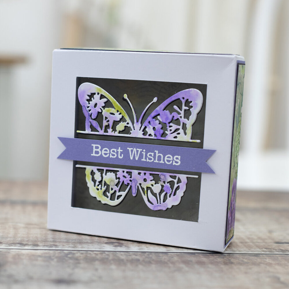 Crafter's Companion Butterfly Wishes Stamp & Dies (CC-STD-BUWI) Crafter's Companion Butterfly Wishes Stamp & Dies (CC-STD-BUWI)