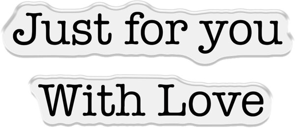 Crafter's Companion Just For You With Love Stamp & Dies (CC-STD-JFYWL)