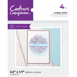 Crafter's Companion Floral Note Stamp & Dies (CC-STD-FLNO)