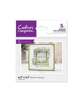 Crafter's Companion Wishing You Happiness Stamp & Dies (CC-STD-WIHAP) Crafter's Companion Wishing You Happiness Stamp & Dies (CC-STD-WIHAP)