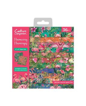 Crafter's Companion Flamazing Flamingos 6x6 Inch Paper Pad (FLFL-PAD6) Crafter's Companion Flamazing Flamingos 6x6 Inch Paper Pad (FLFL-PAD6)