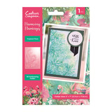 Crafter's Companion Flamazing Flamingos 3D Embossing Folder Tropical Flora (FLFL-3D-EF5-TF)