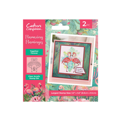 Crafter's Companion Flamazing Flamingos Clear Stamps Together Forever (FLFL-CA-ST-TFO) Crafter's Companion Flamazing Flamingos Clear Stamps Together Forever (FLFL-CA-ST-TFO)