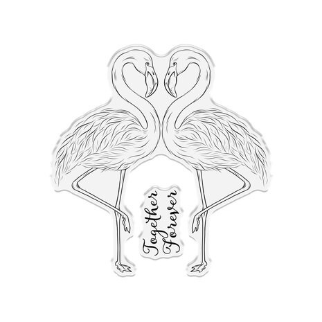 Crafter's Companion Flamazing Flamingos Clear Stamps Together Forever (FLFL-CA-ST-TFO) Crafter's Companion Flamazing Flamingos Clear Stamps Together Forever (FLFL-CA-ST-TFO)