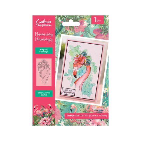 Crafter's Companion Flamazing Flamingos Clear Stamps Elegant Flamingo (FLFL-CA-ST-EFL) Crafter's Companion Flamazing Flamingos Clear Stamps Elegant Flamingo (FLFL-CA-ST-EFL)