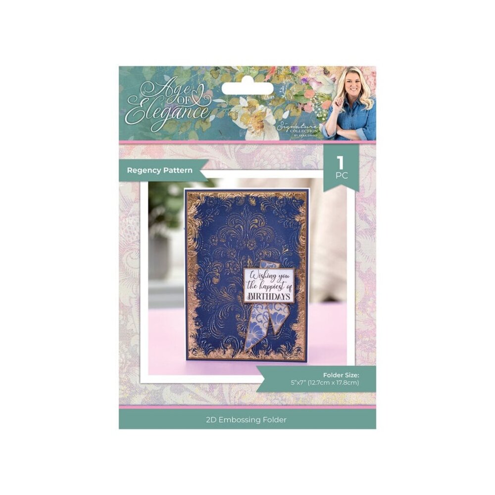Crafter's Companion Age of Elegance 2D Embossing Folders Regency Pattern (SS-AOE-EF5-REPA)