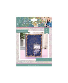 Crafter's Companion Age of Elegance 2D Embossing Folders Regency Pattern (SS-AOE-EF5-REPA)