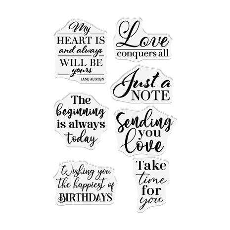 Crafter's Companion Age of Elegance Clear Stamps Love Conquers All (SS-AOE-STP-LOCA)