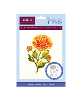 Sheena Watercolour Fusion Clear Stamp Classic Chrysanthemum (SD-WF-STP-CLCH) Sheena Watercolour Fusion Clear Stamp Classic Chrysanthemum (SD-WF-STP-CLCH)