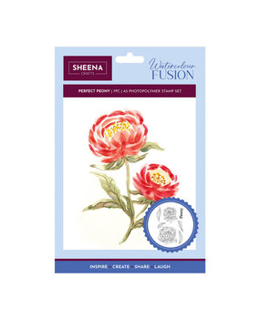 Sheena Watercolour Fusion Clear Stamp Perfect Peony (SD-WF-STP-PEPE) Sheena Watercolour Fusion Clear Stamp Perfect Peony (SD-WF-STP-PEPE)