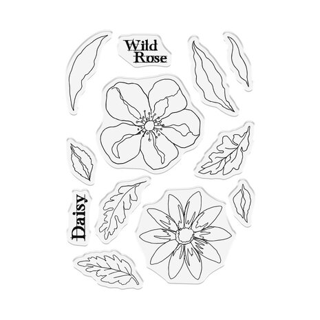 Sheena Watercolour Fusion Clear Stamp Daisy and Wild Rose (SD-WF-STP-DWRO) Sheena Watercolour Fusion Clear Stamp Daisy and Wild Rose (SD-WF-STP-DWRO)