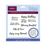 Sheena Watercolour Fusion Clear Stamp Blooming Beautiful Sentiments (SD-WF-STP-BBSE)