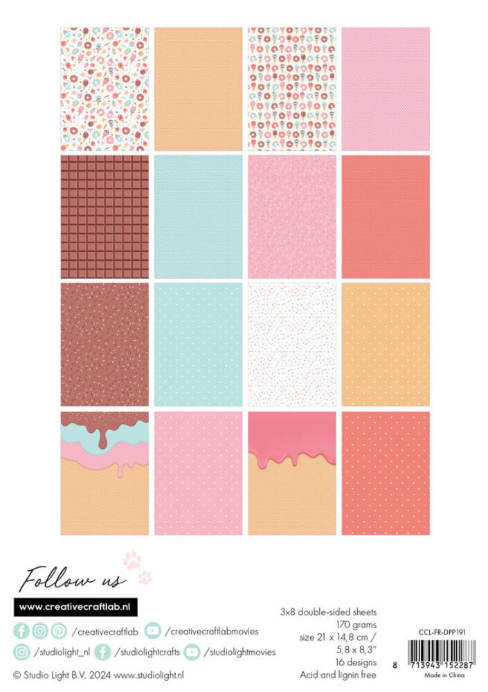 Creative Craftlab Friendz I Scream You Scream A5 Paper Pad (CCL-FR-DPP191) Creative Craftlab Friendz I Scream You Scream A5 Paper Pad (CCL-FR-DPP191)