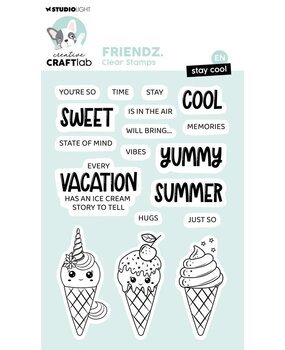 Creative Craftlab Friendz Clear Stamp Stay Cool (CCL-FR-STAMP690) Creative Craftlab Friendz Clear Stamp Stay Cool (CCL-FR-STAMP690)