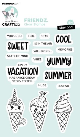 Creative Craftlab Friendz Clear Stamp Stay Cool (CCL-FR-STAMP690) Creative Craftlab Friendz Clear Stamp Stay Cool (CCL-FR-STAMP690)