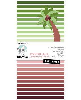 Creative Craftlab Essentials Palm Trees Mini Unicolor Paper Pad (CCL-ES-UPP189) Creative Craftlab Essentials Palm Trees Mini Unicolor Paper Pad (CCL-ES-UPP189)