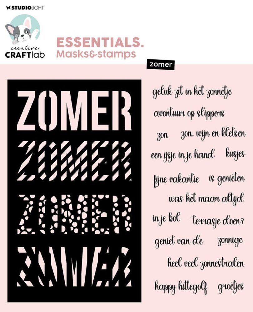 Creative Craftlab Essentials Masks & Stamps Zomer (CCL-ES-MST08)