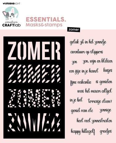 Creative Craftlab Essentials Masks & Stamps Zomer (CCL-ES-MST08)