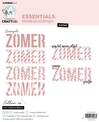 Creative Craftlab Essentials Masks & Stamps Zomer (CCL-ES-MST08)
