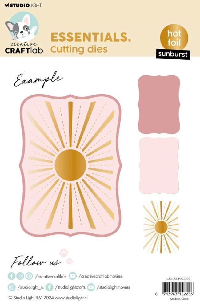Creative Craftlab Essentials Hot Foil Die Sunburst (CCL-ES-HFCD03) Creative Craftlab Essentials Hot Foil Die Sunburst (CCL-ES-HFCD03)