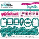 Carlijn Design Snijmallen Gefelicitaart Labels (CDSN-0255)