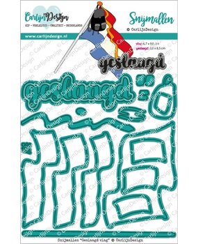 Carlijn Design Snijmallen Geslaagd + Vlag (CDSN-0261)