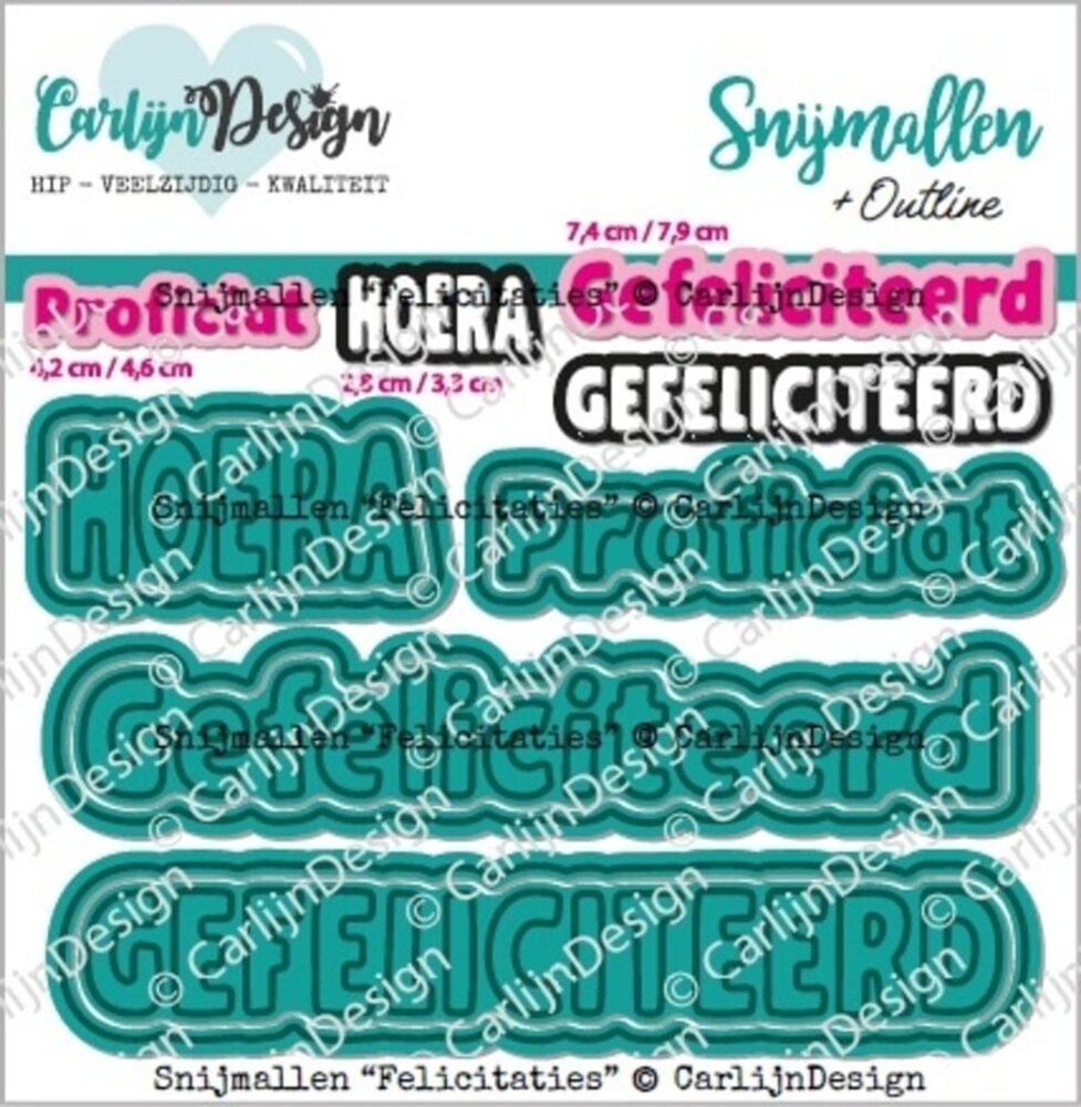 Carlijn Design Snijmallen Felicitaties (CDSN-0263) Carlijn Design Snijmallen Felicitaties (CDSN-0263)