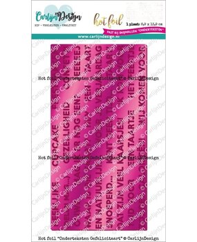 Carlijn Design Hot Foil Onderteksten Gefelicitaart (CDHF-0050)