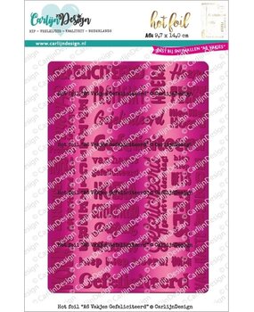 Carlijn Design Hot Foil A6 Vakjes Gefeliciteerd (CDHF-0055) Carlijn Design Hot Foil A6 Vakjes Gefeliciteerd (CDHF-0055)