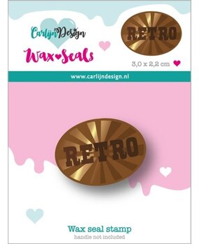 Carlijn Design Wax Seal Stamper 1 Inch Retro Sunburst (CDWX-0074) Carlijn Design Wax Seal Stamper 1 Inch Retro Sunburst (CDWX-0074)