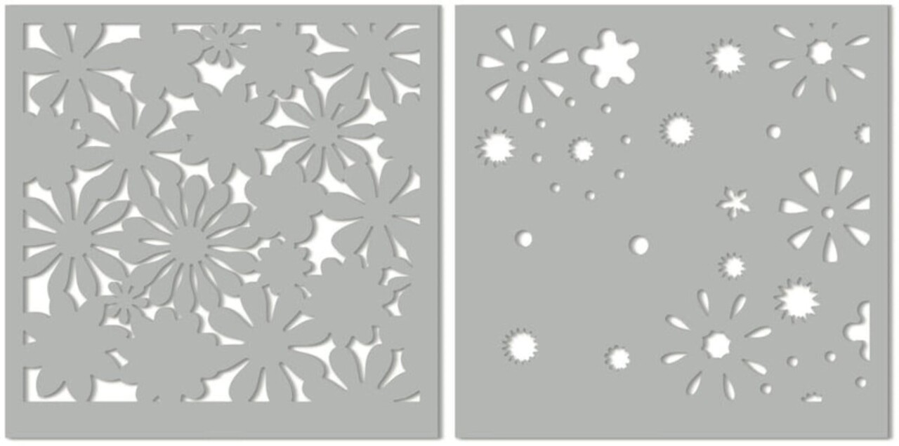 My Favorite Things Funky Florals Stencils (ST-212) My Favorite Things Funky Florals Stencils (ST-212)