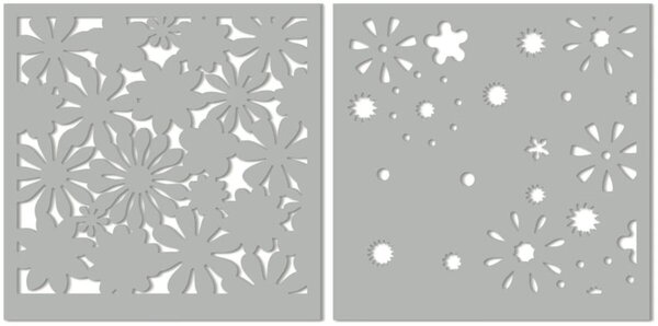 My Favorite Things Funky Florals Stencils (ST-212) My Favorite Things Funky Florals Stencils (ST-212)