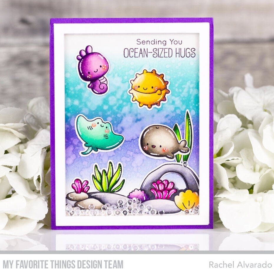 My Favorite Things Ocean-Sized Hugs Clear Stamps (JB-044) - Paperpads.nl