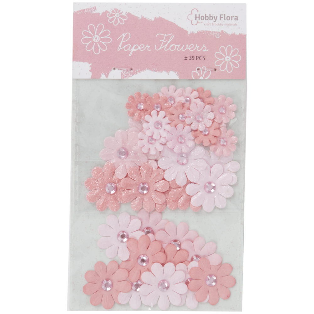 Hobby Flora Paper Flowers Light Pink Peach (3203329) Hobby Flora Paper Flowers Light Pink Peach (3203329)