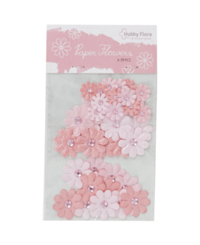 Hobby Flora Paper Flowers Light Pink Peach (3203329) Hobby Flora Paper Flowers Light Pink Peach (3203329)