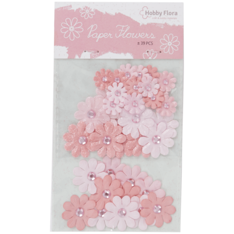 Hobby Flora Paper Flowers Light Pink Peach (3203329) Hobby Flora Paper Flowers Light Pink Peach (3203329)
