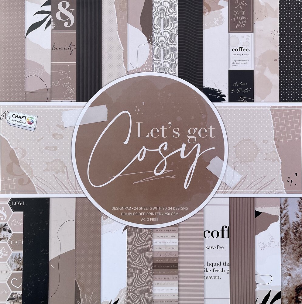 Craft Sensations Let's Get Cozy 12x12 Inch Paper Pad (CR0237/21A3)