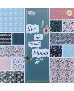 Craft Sensations Live Life in Full Bloom 12x12 Inch Paper Pad (CR9016/A) Craft Sensations Live Life in Full Bloom 12x12 Inch Paper Pad (CR9016/A)