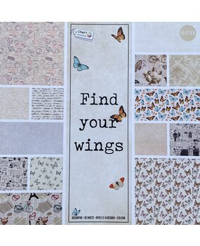Craft Sensations Find Your Wings 12x12 Inch Paper Pad (CR9016/A) Craft Sensations Find Your Wings 12x12 Inch Paper Pad (CR9016/A)