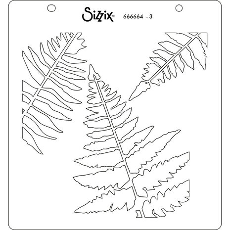 Sizzix Layered Stencils Fern (666664) Sizzix Layered Stencils Fern (666664)
