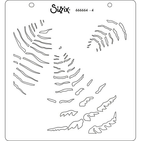 Sizzix Layered Stencils Fern (666664) Sizzix Layered Stencils Fern (666664)