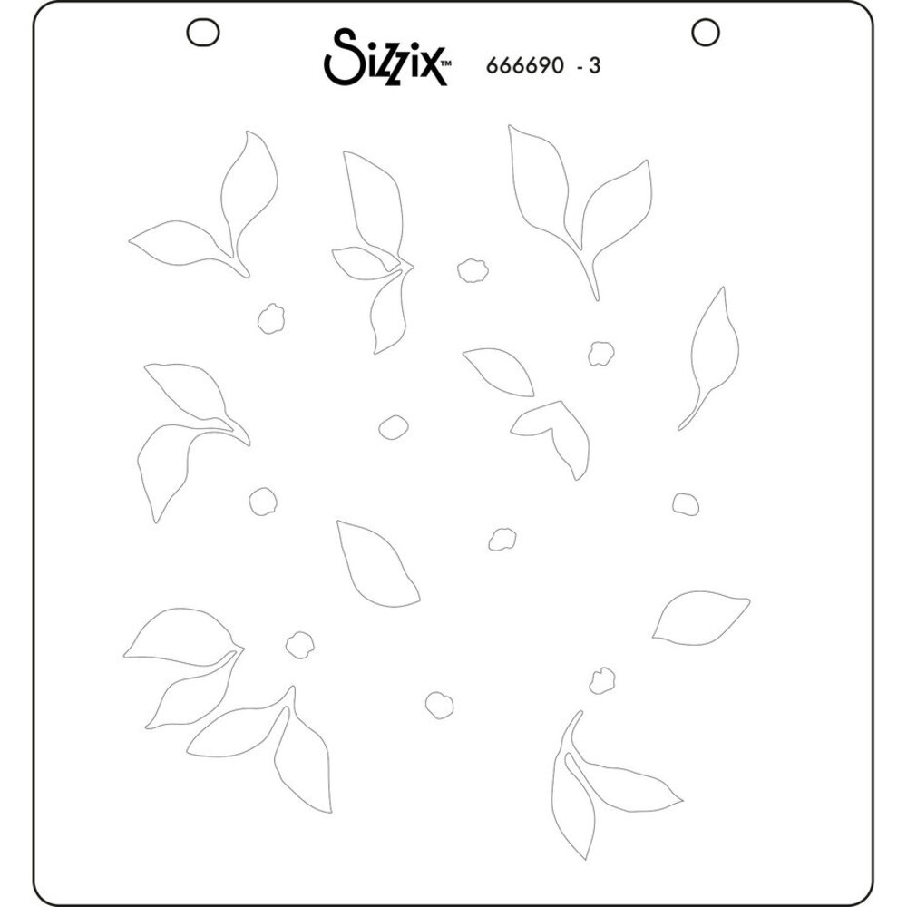 Sizzix Layered Stencil Watercolour Flowers & Lattice (666690)