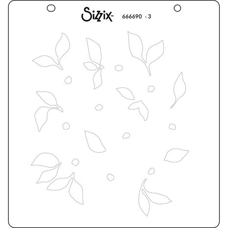 Sizzix Layered Stencil Watercolour Flowers & Lattice (666690)