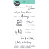 Sizzix Clear Stamps Born to Bloom (666667)