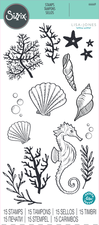 Sizzix Clear Stamps Ocean Elements (666669)