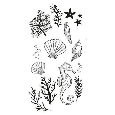 Sizzix Clear Stamps Ocean Elements (666669)