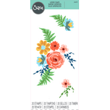 Sizzix Layered Clear Stamps Painted Florals (666670)